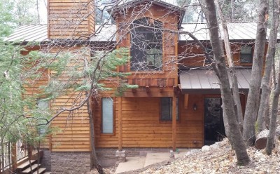 Standing Seam metal roof on Mt Lemmon, Arizona