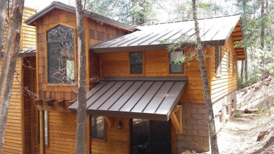 Standing Seam metal roof on Mt Lemmon, Arizona