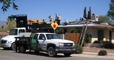 Architectural Laminate Roof Shingles - Painted Desert - Construction Phase